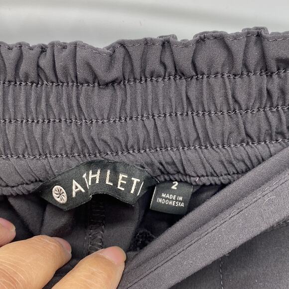 ATHLETA Flux Tapered Leg Pants Cargo Charcoal grey athleisure hiking size 2 - Picture 7 of 7